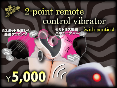 ⅲ.　2-point remote control vibrator (with panties)　￥5,000